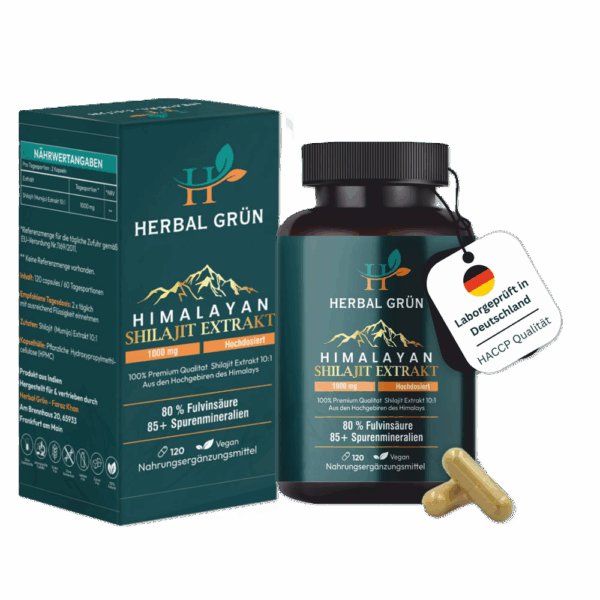 100% Premium Shilajit Extrakt Kapseln